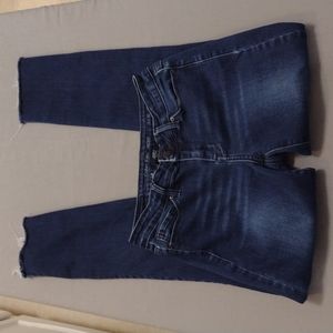 Calvin Klein Ultimate Skinny Jean* Size 2 x 32* Dark wash* Raw Hem* EUC*